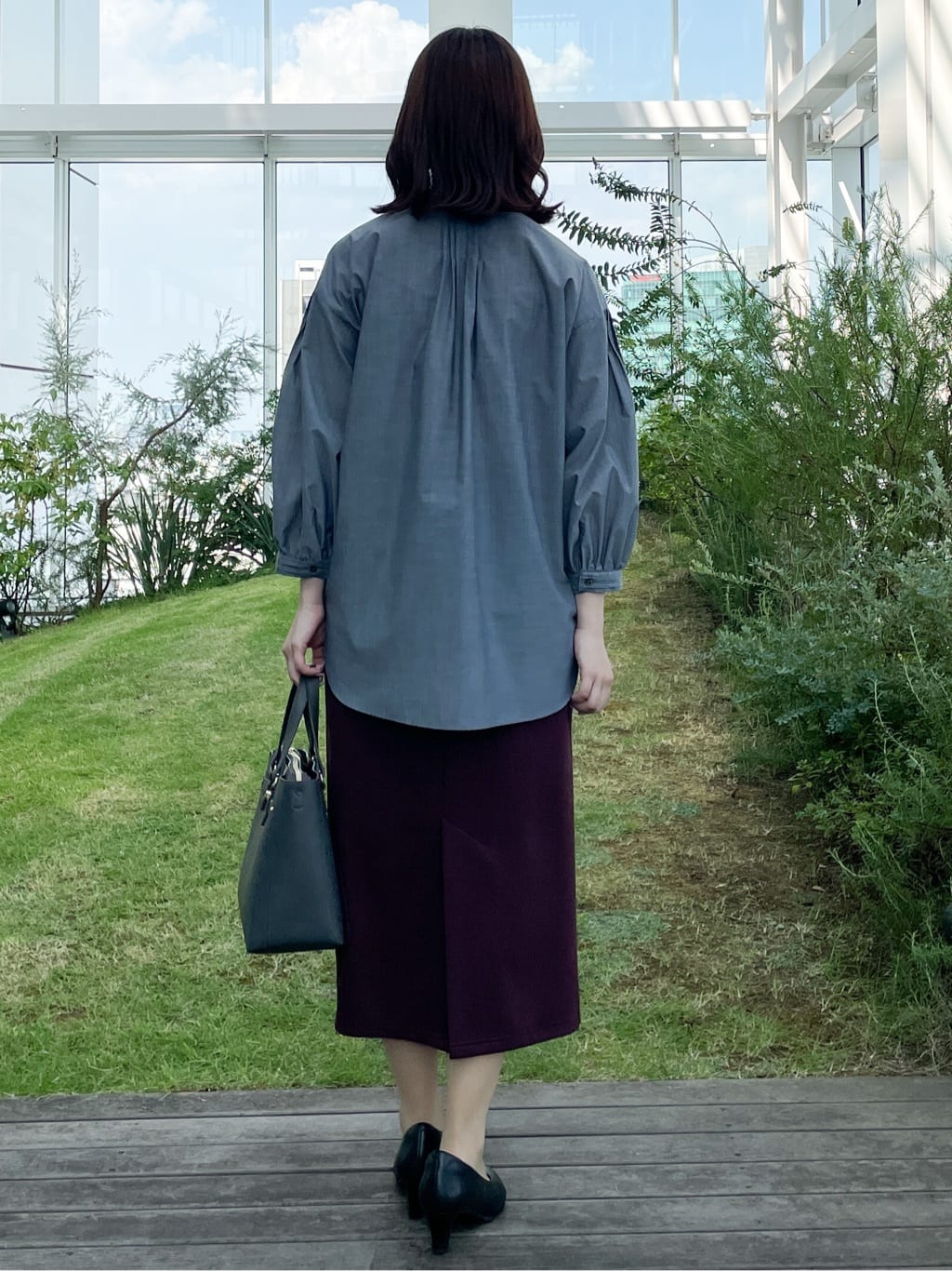 yukariさんの「Reflect｜【すっきり見え／ウエスト総ゴム】ジャージナロースカート」を使ったコーディネート