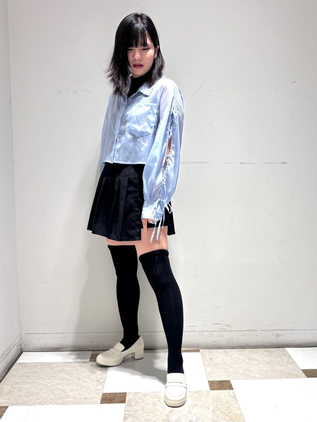 夜桜さんの「ESPERANZA｜ヒールアップローファー」を使ったコーディネート