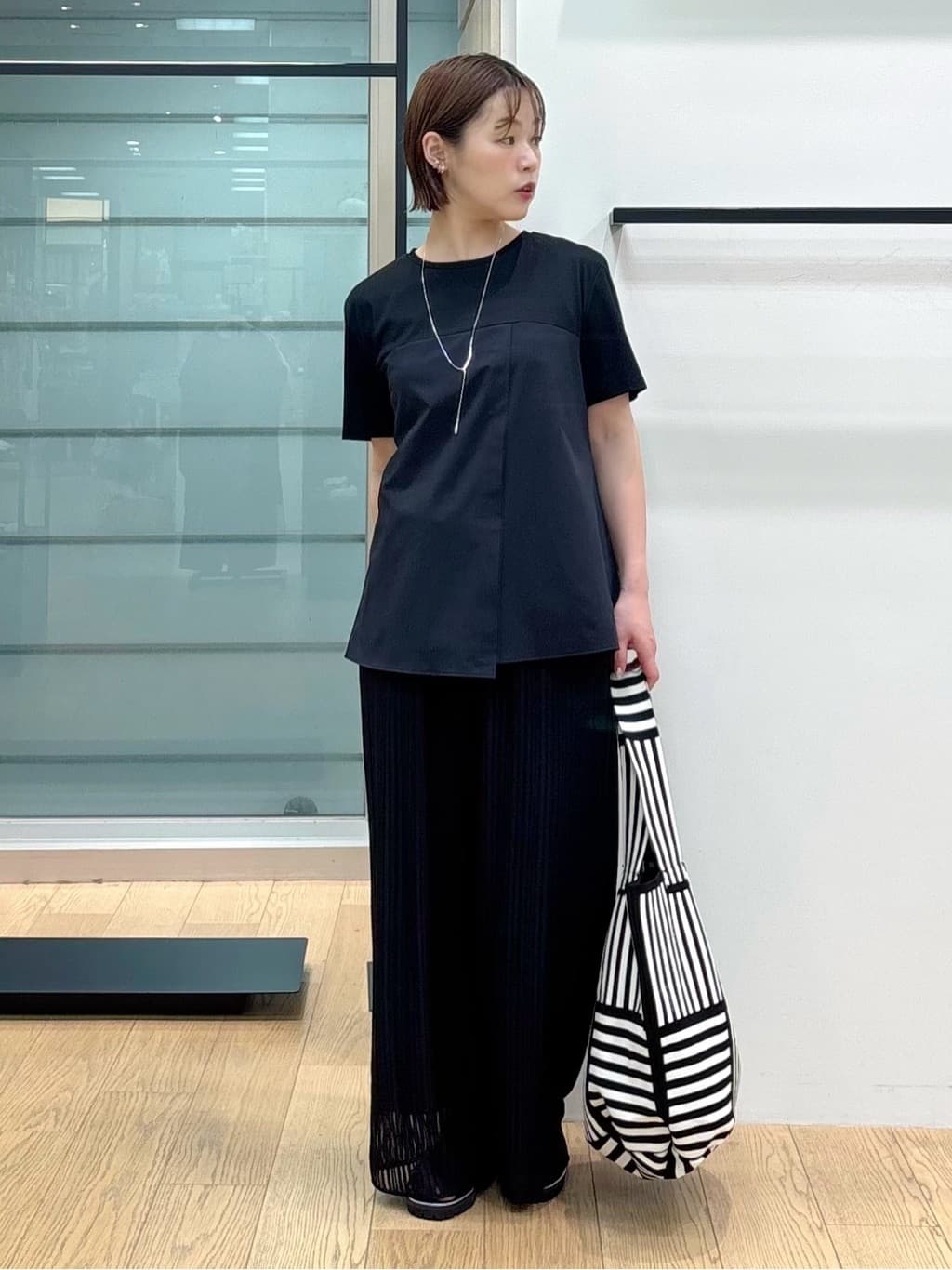 asamiさんの「INDIVI｜【洗える】ビスチェレイヤード風トップス」を使ったコーディネート