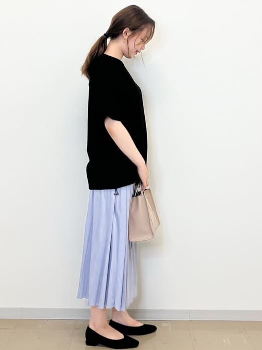 miyuuさんの「OPAQUE.CLIP｜裾ドロストTシャツ【洗濯機洗い可】」を使ったコーディネート