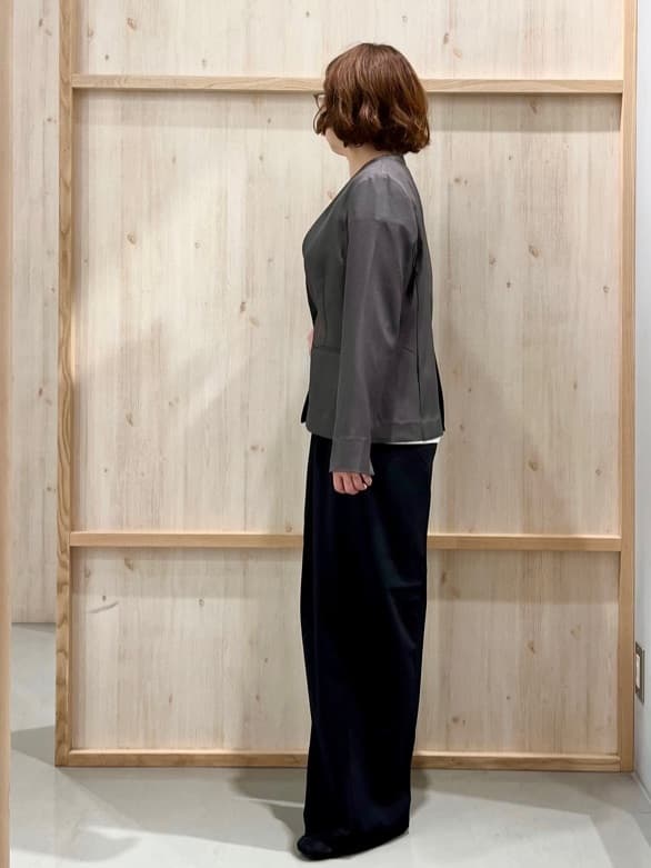 nakoさんの「THE SHOP TK｜ノーカラージャケット【セットアップ可】」を使ったコーディネート