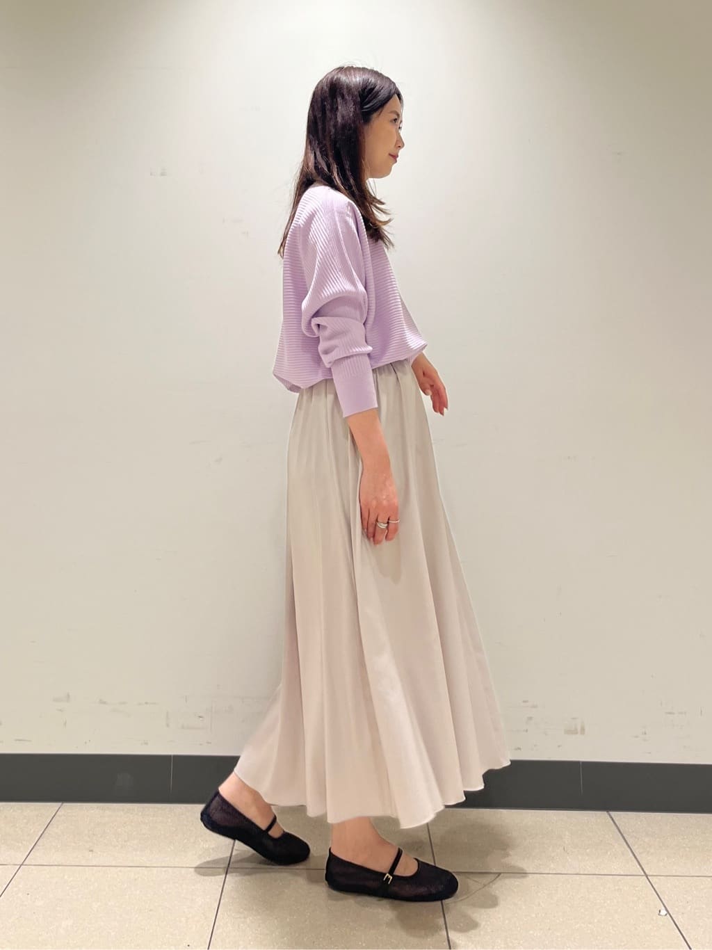 shokoさんの「INDIVI｜【洗える／体型カバー】美シルエットニット」を使ったコーディネート