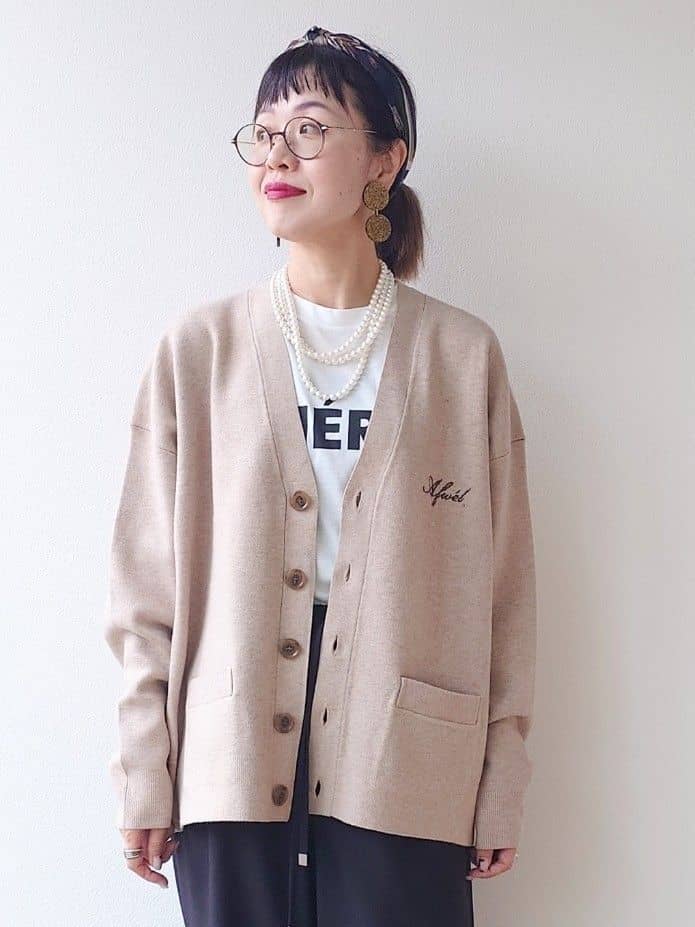 MUTSUKOさんの「UNTITLED｜【CHIGNON】CHERIE シンプルロゴTシャツ」を使ったコーディネート