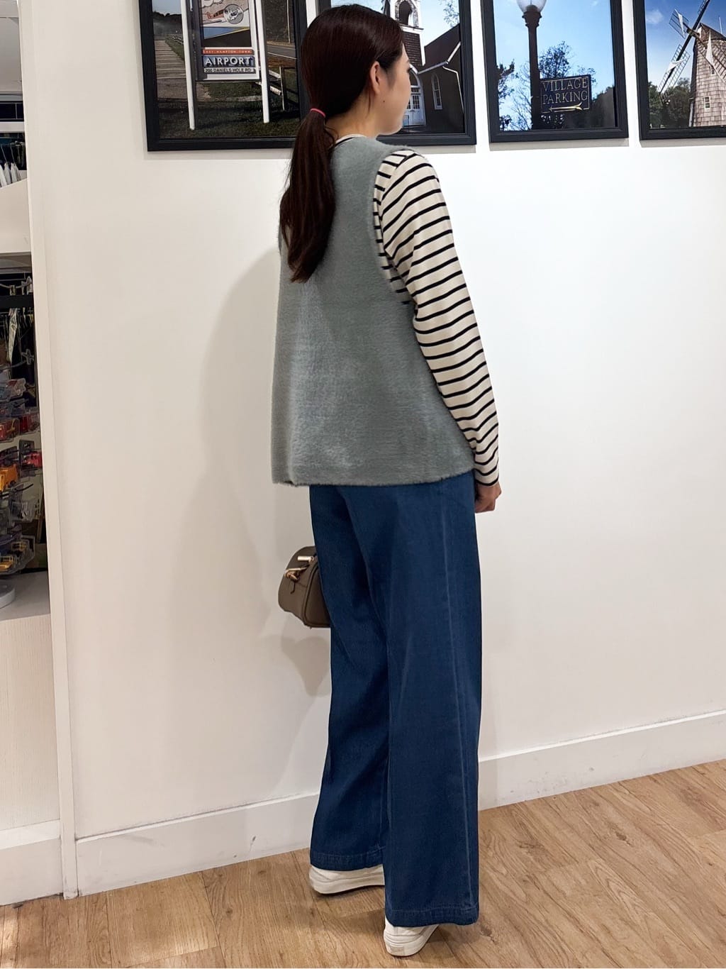 Ririkaさんの「Dessin｜【洗える】ファーヤーンジップジレ」を使ったコーディネート
