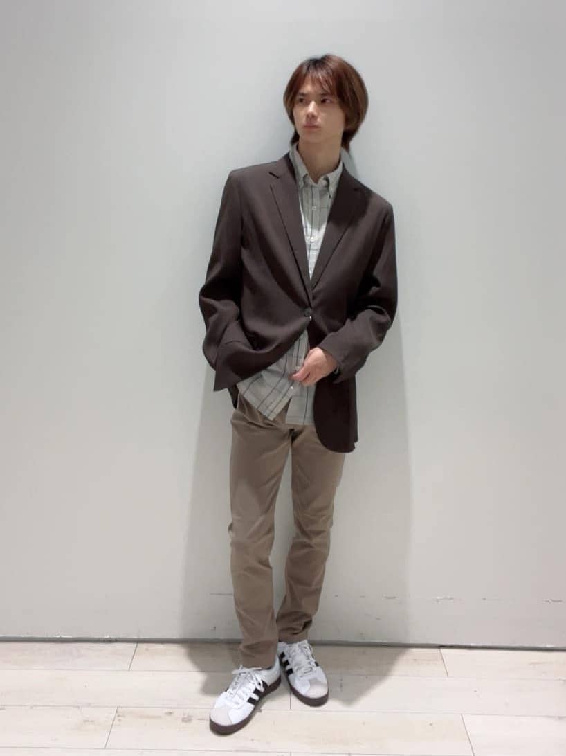 Neneさんの「THE SHOP TK｜【Begin/ビギン10月号掲載】楊柳スマートジャケット　軽量/洗濯機OK/セットアップ可」を使ったコーディネート