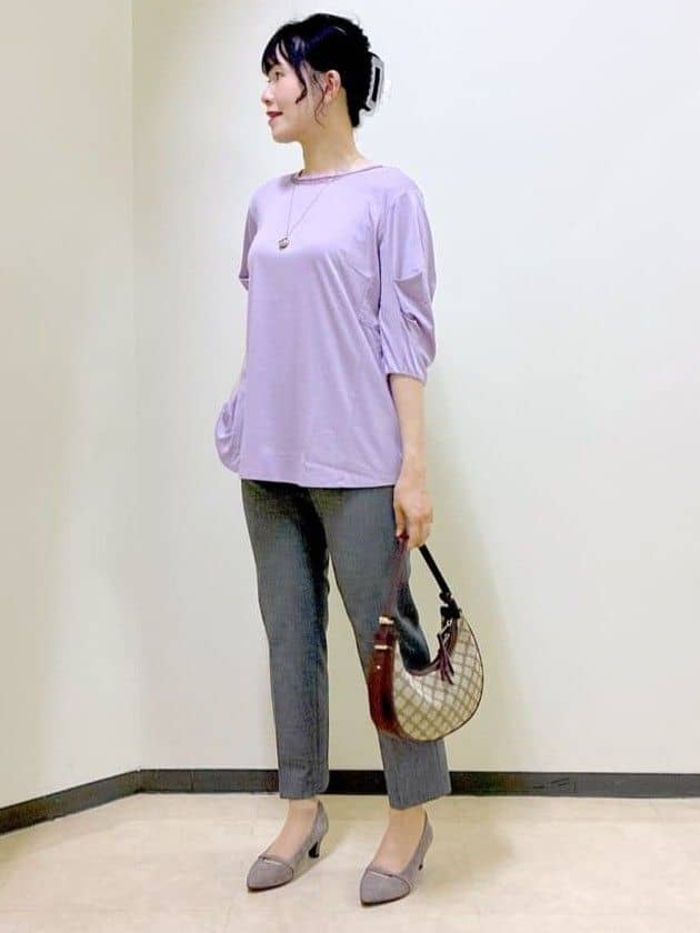  beni_gingerさんの「Reflect｜【私のパンツ／手洗い可】ベーシックテーパードパンツ」を使ったコーディネート