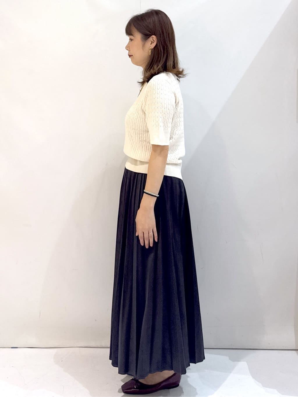やすさんの「OPAQUE.CLIP｜《美人百花掲載》名品フラットバレエシューズ」を使ったコーディネート