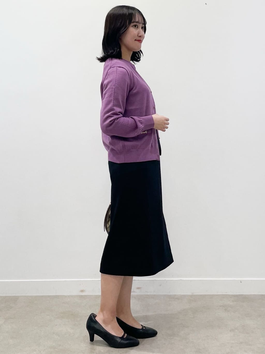 yukariさんの「Reflect｜【セットアップ可／すっきりシルエット／通勤におすすめ◎】キレイめジャージタイトスカート」を使ったコーディネート