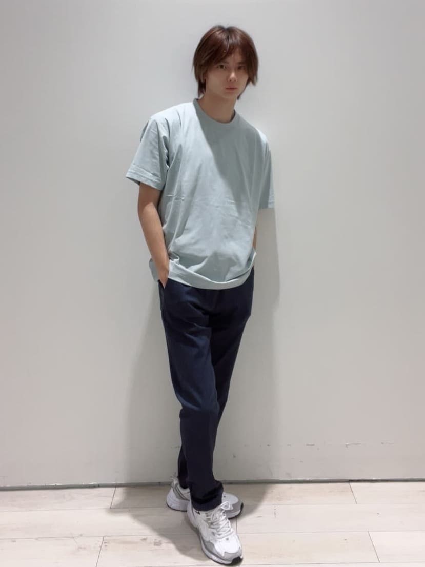 Neneさんの「THE SHOP TK｜パーフェクテックリンクス半袖Tシャツ 【接触冷感／吸水速乾／UVカット／洗濯機OK】」を使ったコーディネート
