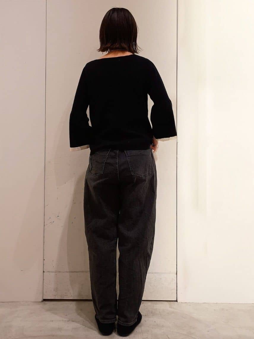 shinkoさんの「OPAQUE.CLIP｜ストレッチバレルレッグデニム【洗濯機洗い可】」を使ったコーディネート