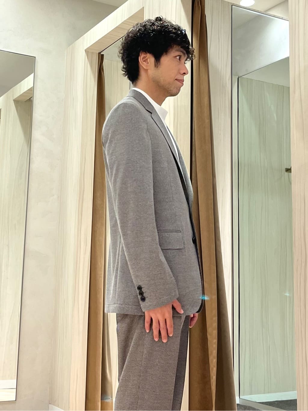 URAさんの「TAKEO KIKUCHI｜ピンジャージ 千鳥 ジャケット」を使ったコーディネート
