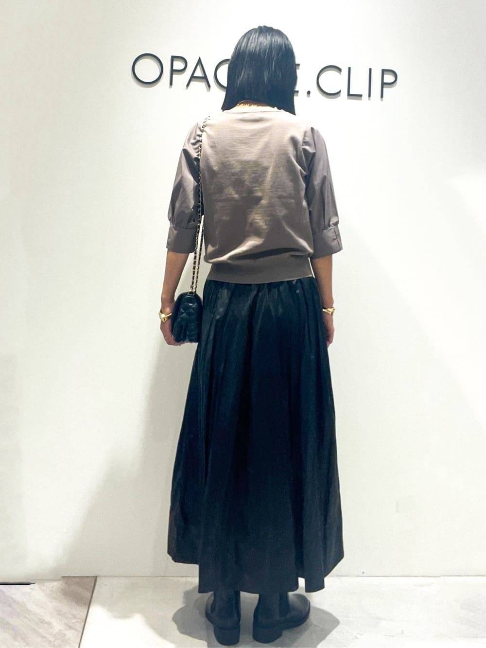 あいさんの「OPAQUE.CLIP｜ドッキングスリーブニット【洗濯機洗い可／抗ピル】」を使ったコーディネート