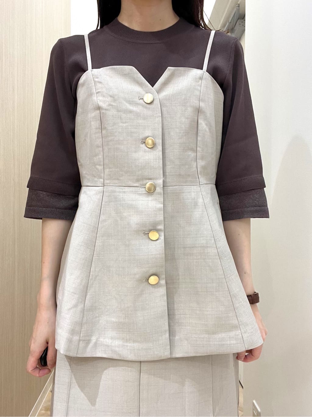  おまつさんの「grove｜【カセット服】主役級キャミビスチェ」を使ったコーディネート