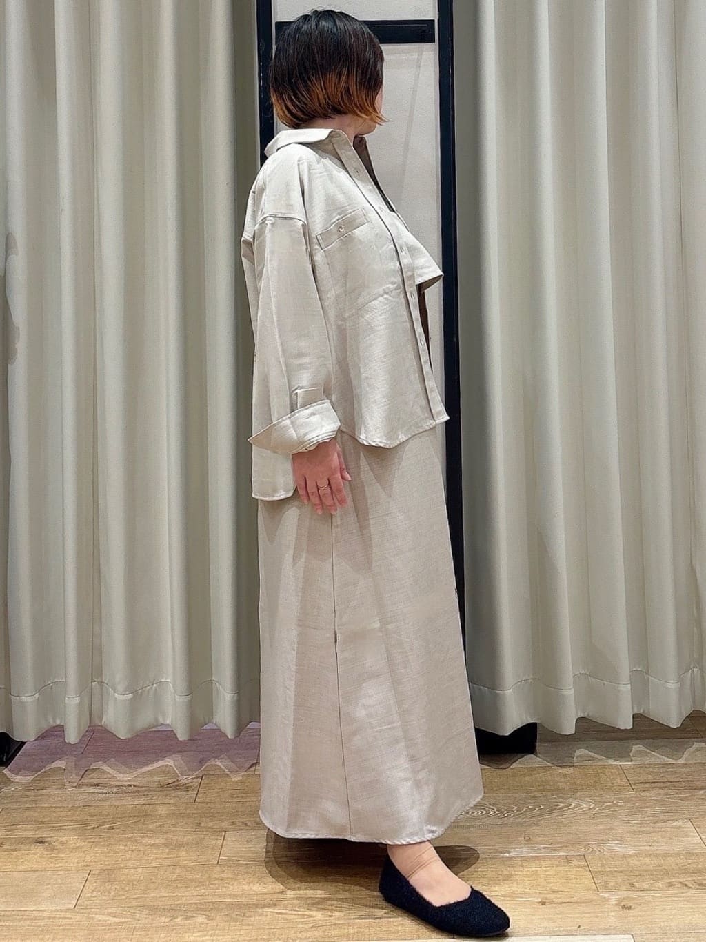 amamaさんの「grove｜【カセット服】洗えるAラインキャミワンピース」を使ったコーディネート