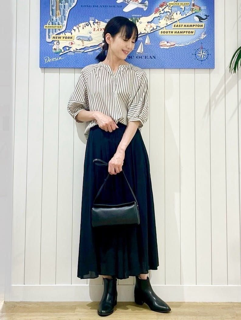 uwatokoさんの「Dessin｜【洗える】ボックスプリーツスカート」を使ったコーディネート