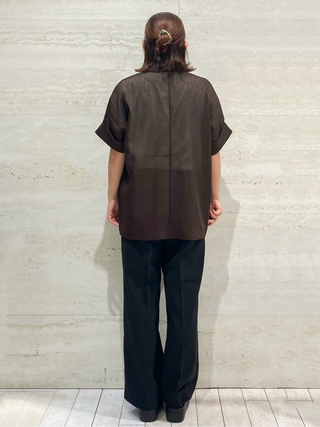 FUKAさんの「OPAQUE.CLIP｜メッシュテーラードジャケット【洗濯機洗い可】」を使ったコーディネート