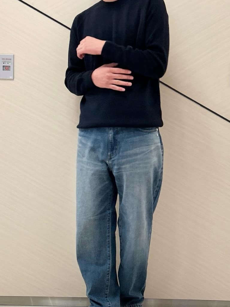 千葉亮太さんの「DRESSTERIOR｜◆ウォッシャブル コットンカシミヤスムースニット」を使ったコーディネート
