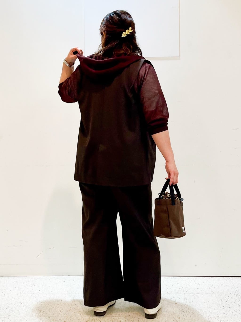 kimmyさんの「Reflect｜【ウエスト総ゴム／セットアップ／単品使いOK◎】ベスト＋ストレートパンツセット」を使ったコーディネート