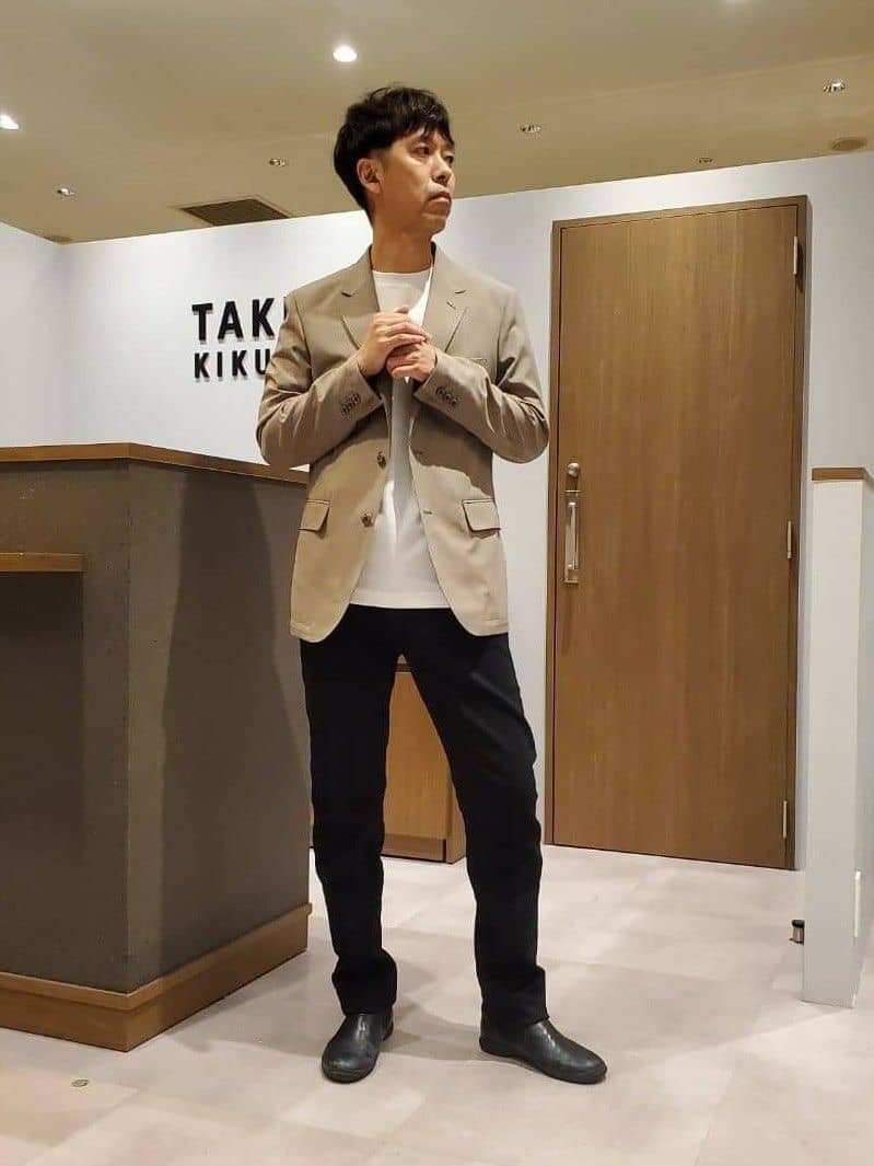 ishidaさんの「TAKEO KIKUCHI｜【COOL CITY WEAR】アーバンクール ジャケット /接触冷感・吸水速乾」を使ったコーディネート