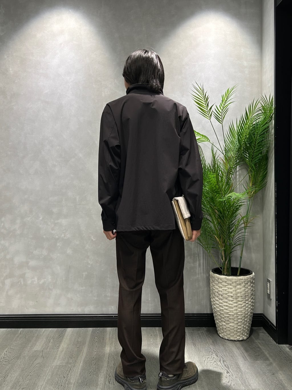ruiさんの「TAKEO KIKUCHI｜【3D ナイロン ストレッチ】スタンドカラー シャツブルゾン」を使ったコーディネート
