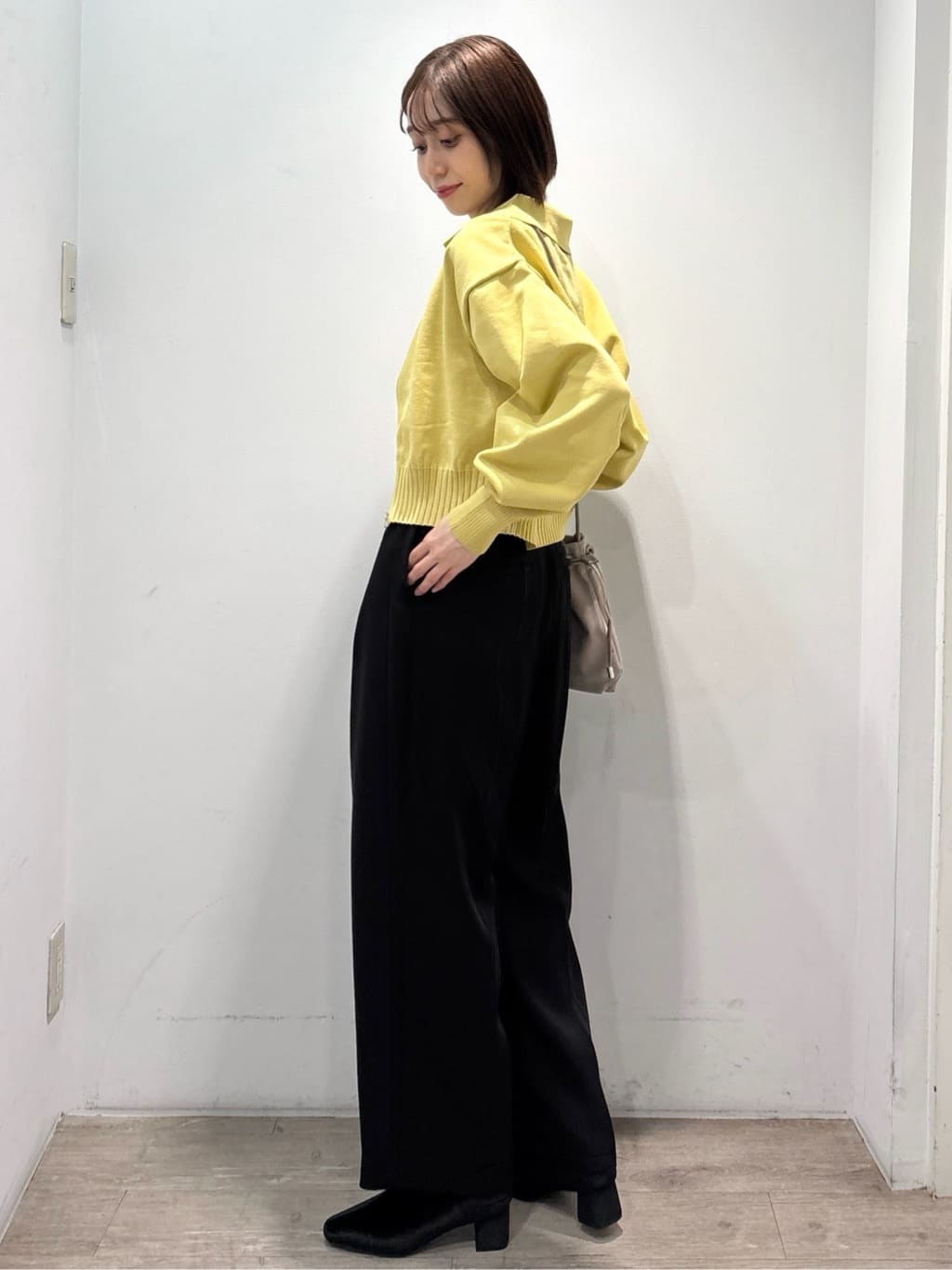 ぶまりんさんの「OPAQUE.CLIP｜襟付きZIPアップニットカーディガン【洗濯機洗い可／抗ピル】」を使ったコーディネート