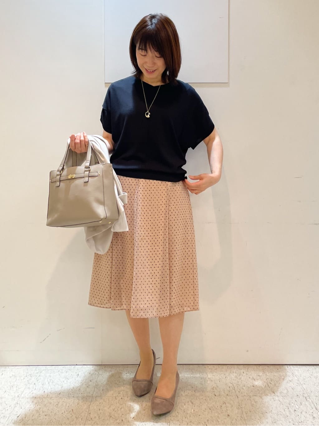 めいさんの「Reflect｜【選べる7色◎／手洗い可／二の腕カバー】半袖ニット」を使ったコーディネート
