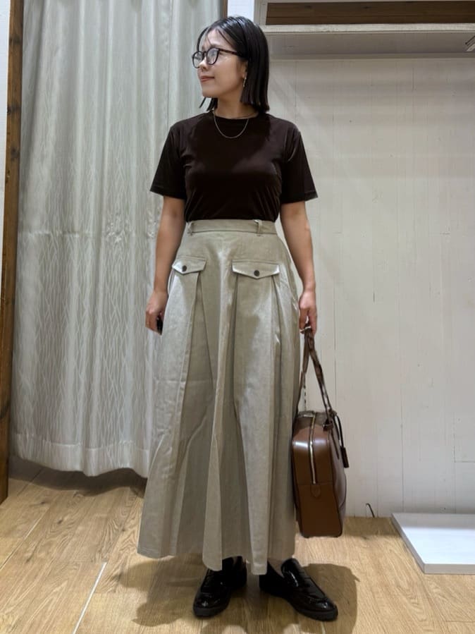 chさんの「THE SHOP TK｜シアーベロアカットソー【洗える】」を使ったコーディネート