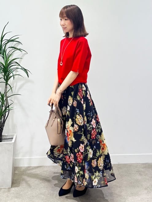 Miwaさんの「UNTITLED｜【アンサンブル可/薄手】ベーシッククルーネックカーディガン」を使ったコーディネート