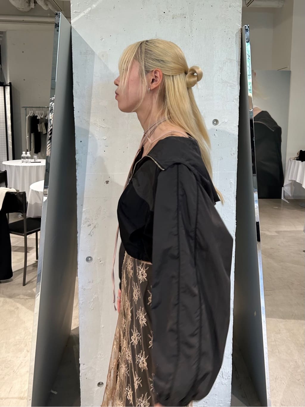 honoka Aさんの「CODE A｜urban light crop blouson」を使ったコーディネート