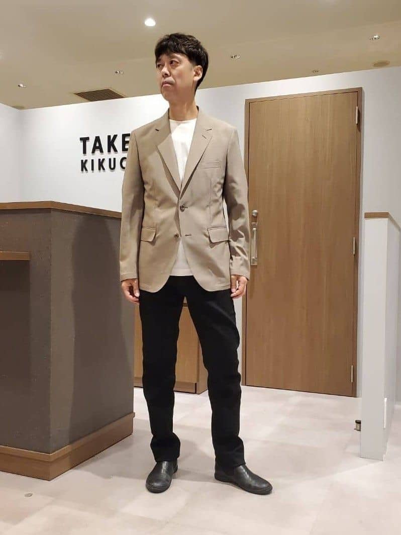 ishidaさんの「TAKEO KIKUCHI｜【COOL CITY WEAR】アーバンクール ジャケット /接触冷感・吸水速乾」を使ったコーディネート