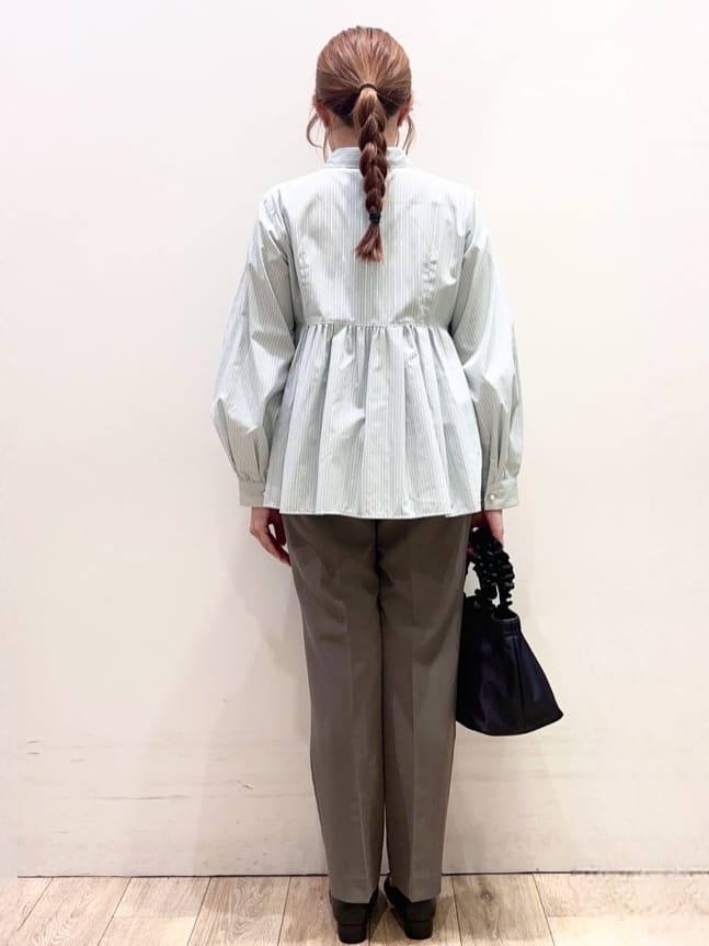 Ririさんの「index｜《XS-LLサイズ》ストレッチテーパードパンツ／セットアップ対応【洗濯機洗い可／イージーアイロン／防」を使ったコーディネート