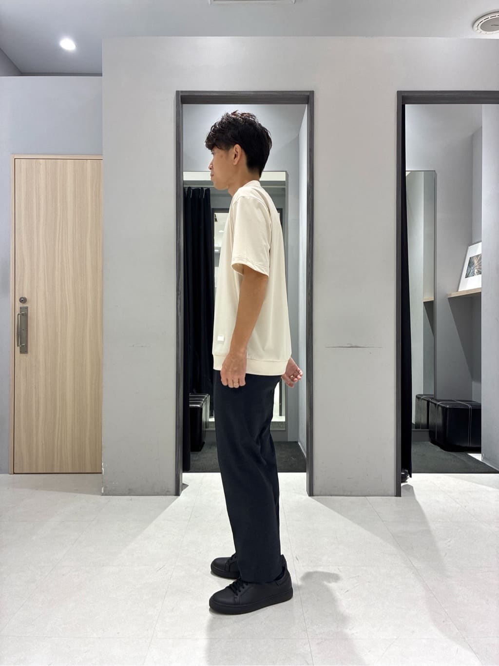 わいずみさんの「TAKEO KIKUCHI｜【None Of Stress】アクティブジャージ 千鳥 ジャケット」を使ったコーディネート
