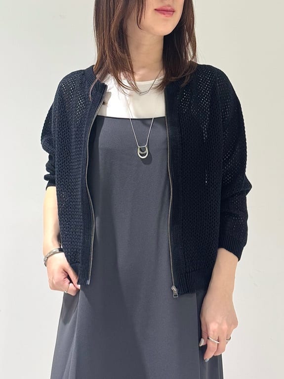 そんさんの「INDIVI｜【UVケア】エアリージョーゼット キャミワンピース」を使ったコーディネート