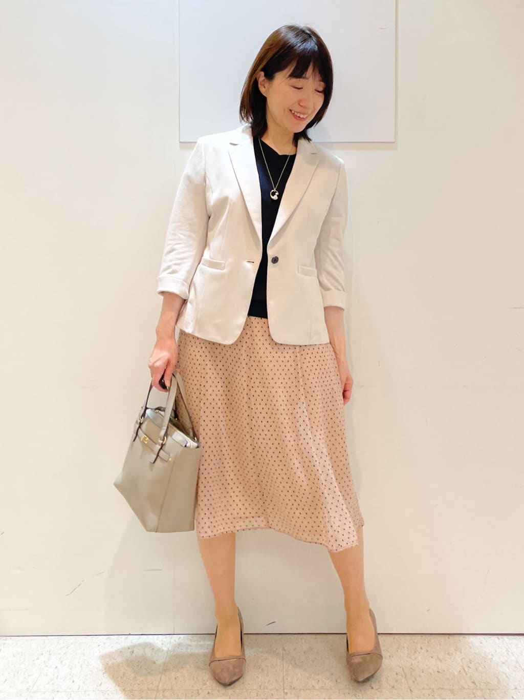 めいさんの「Reflect｜【選べる7色◎／手洗い可／二の腕カバー】半袖ニット」を使ったコーディネート
