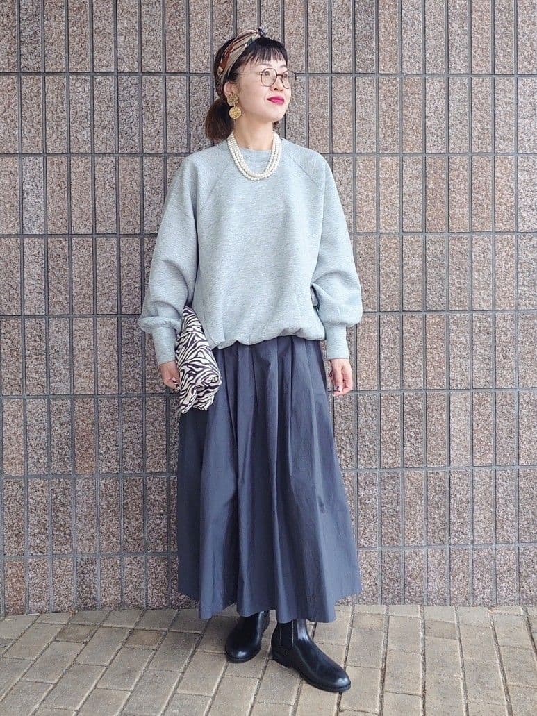 MUTSUKOさんの「UNTITLED｜【upper hights】THE BROOKE 3D プルオーバーカットソー」を使ったコーディネート