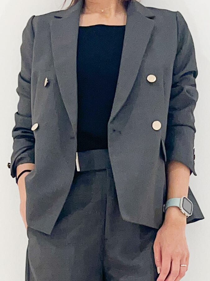 yuuco.さんの「grove｜【カセット服】ダブルブレストテーラードジャケット」を使ったコーディネート
