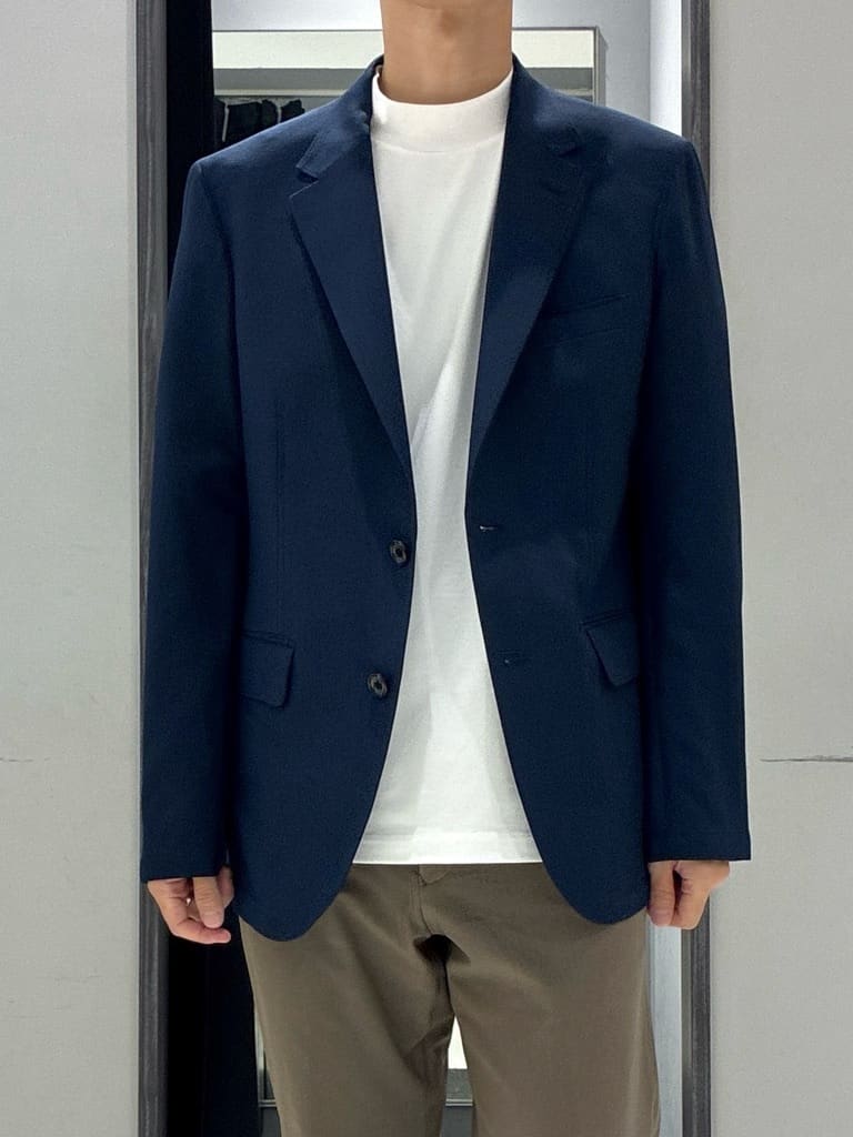 わいずみさんの「TAKEO KIKUCHI｜【COOL CITY WEAR】アーバンクール ジャケット /接触冷感・吸水速乾」を使ったコーディネート