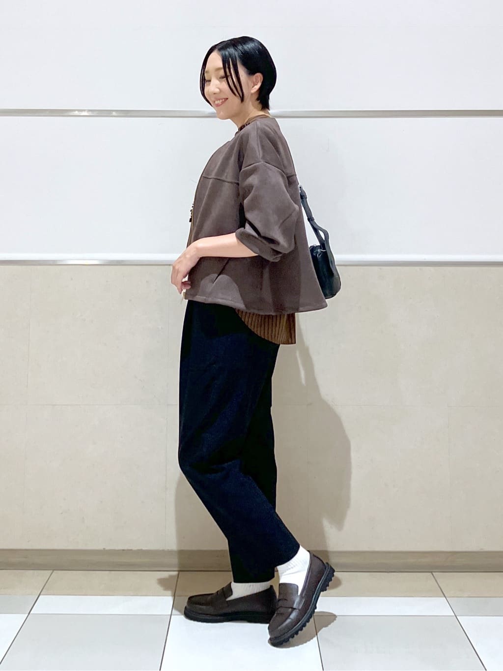 eriko さんの「Dessin｜【洗える・ウエストゴム】イージーストレッチパンツ」を使ったコーディネート