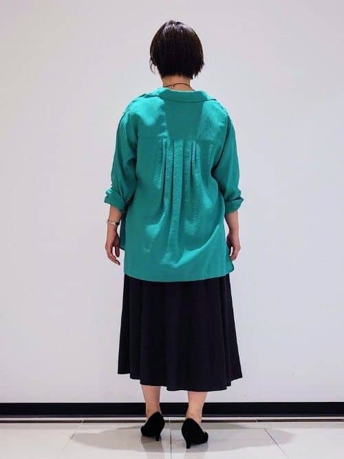 gissyさんの「INDIVI｜【美シルエット】ノースリーブワンピース」を使ったコーディネート