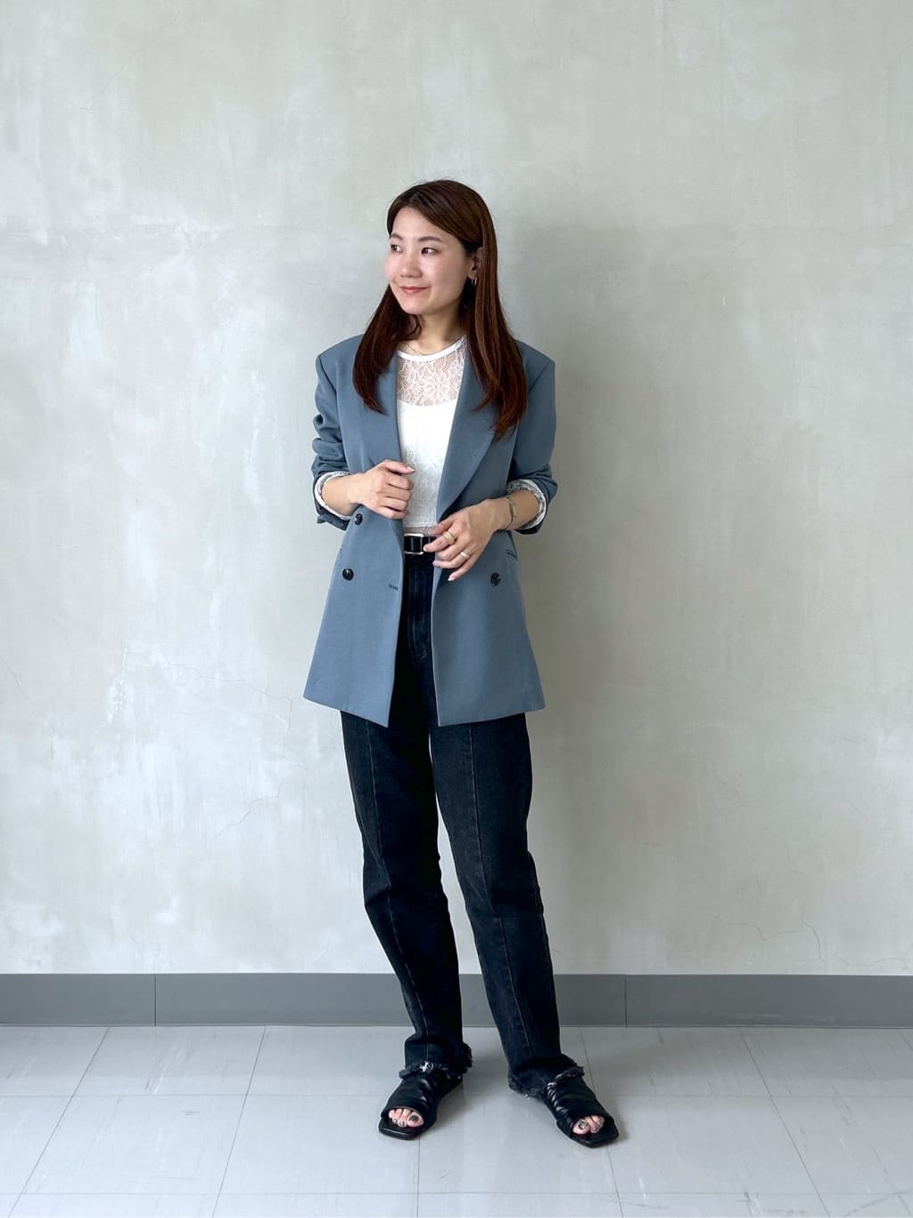takaさんの「INDIVI｜牛革23㎜スライドベルト」を使ったコーディネート
