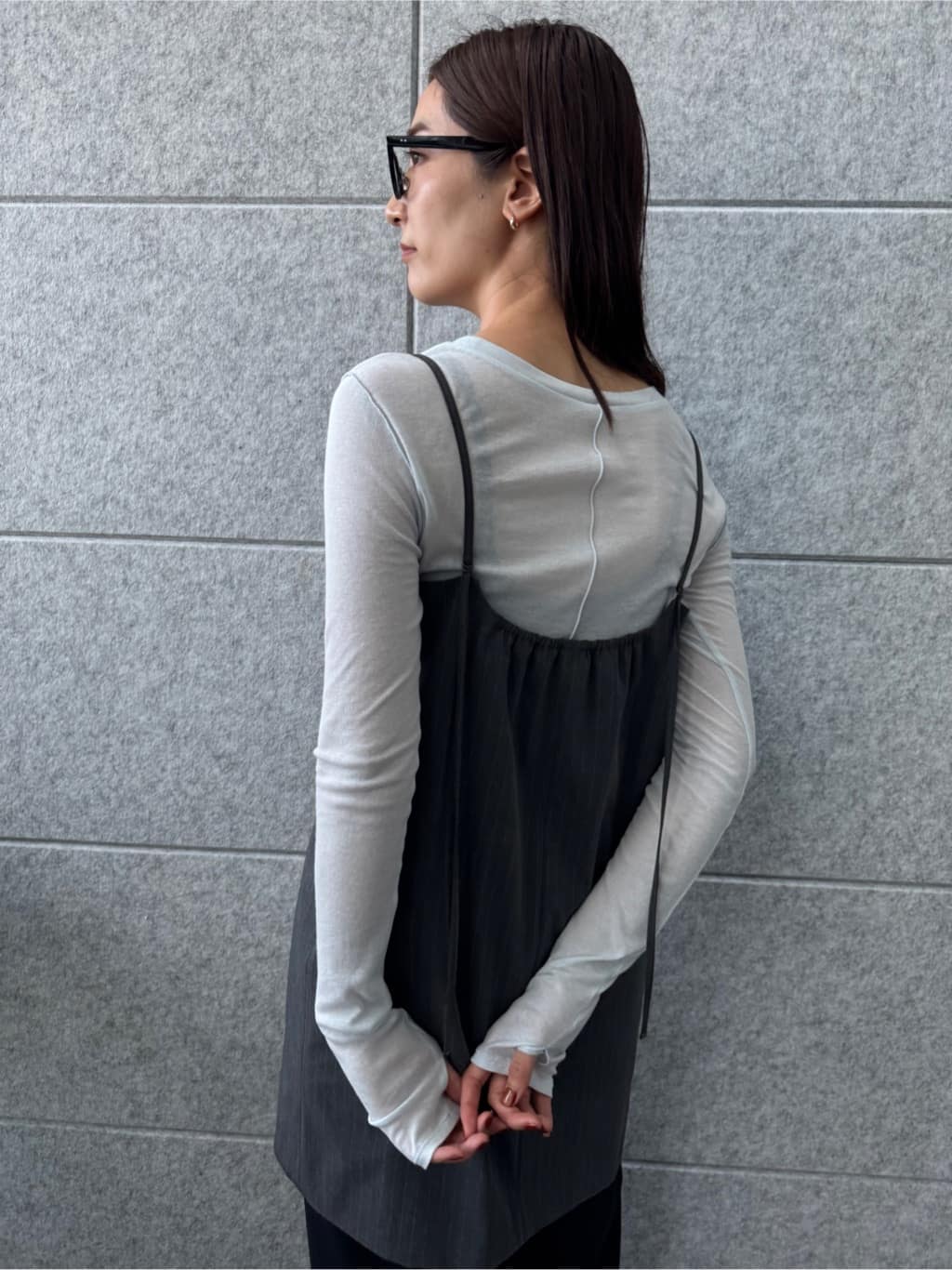 uchi__yamaさんの「CODE A｜tailored mood mini dress」を使ったコーディネート