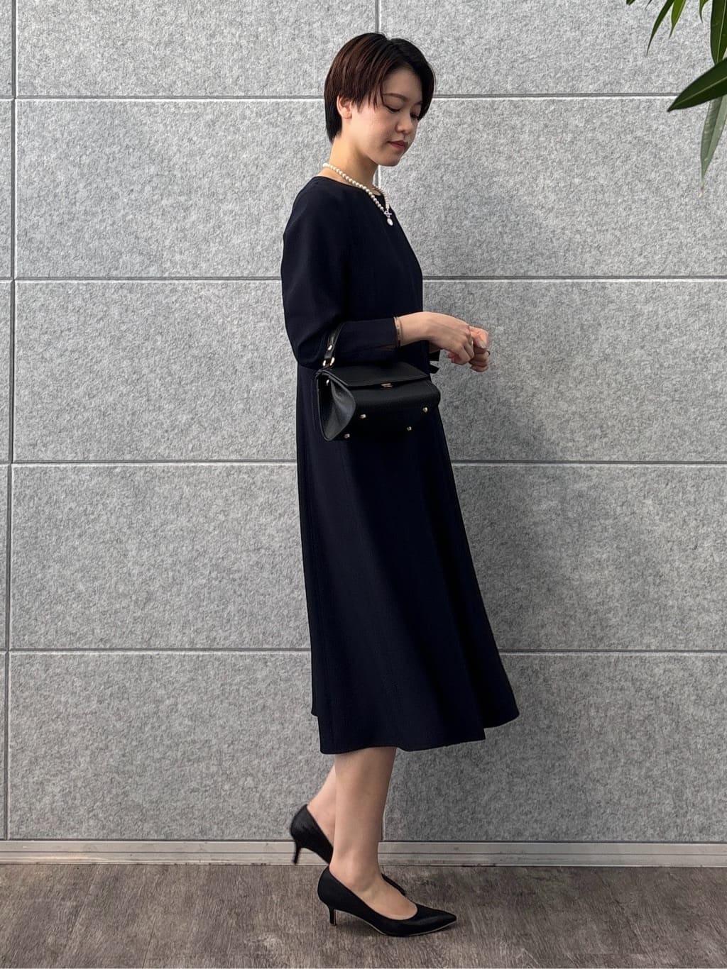 kanaeさんの「INDIVI｜【洗える／UVケア】ジョーゼットフレアワンピース」を使ったコーディネート