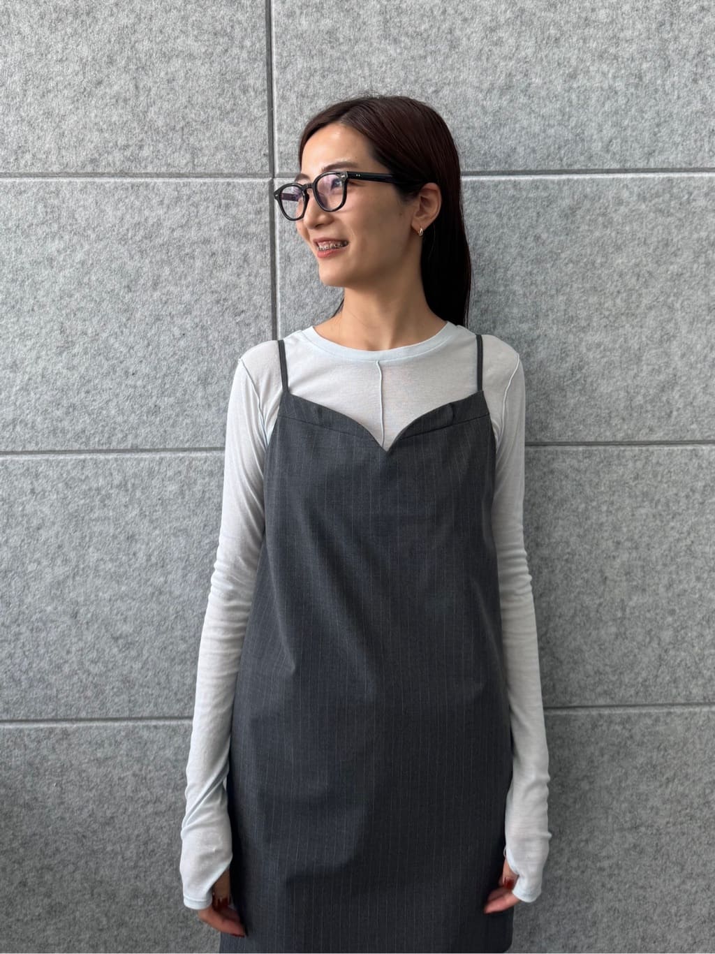 uchi__yamaさんの「CODE A｜tailored mood mini dress」を使ったコーディネート