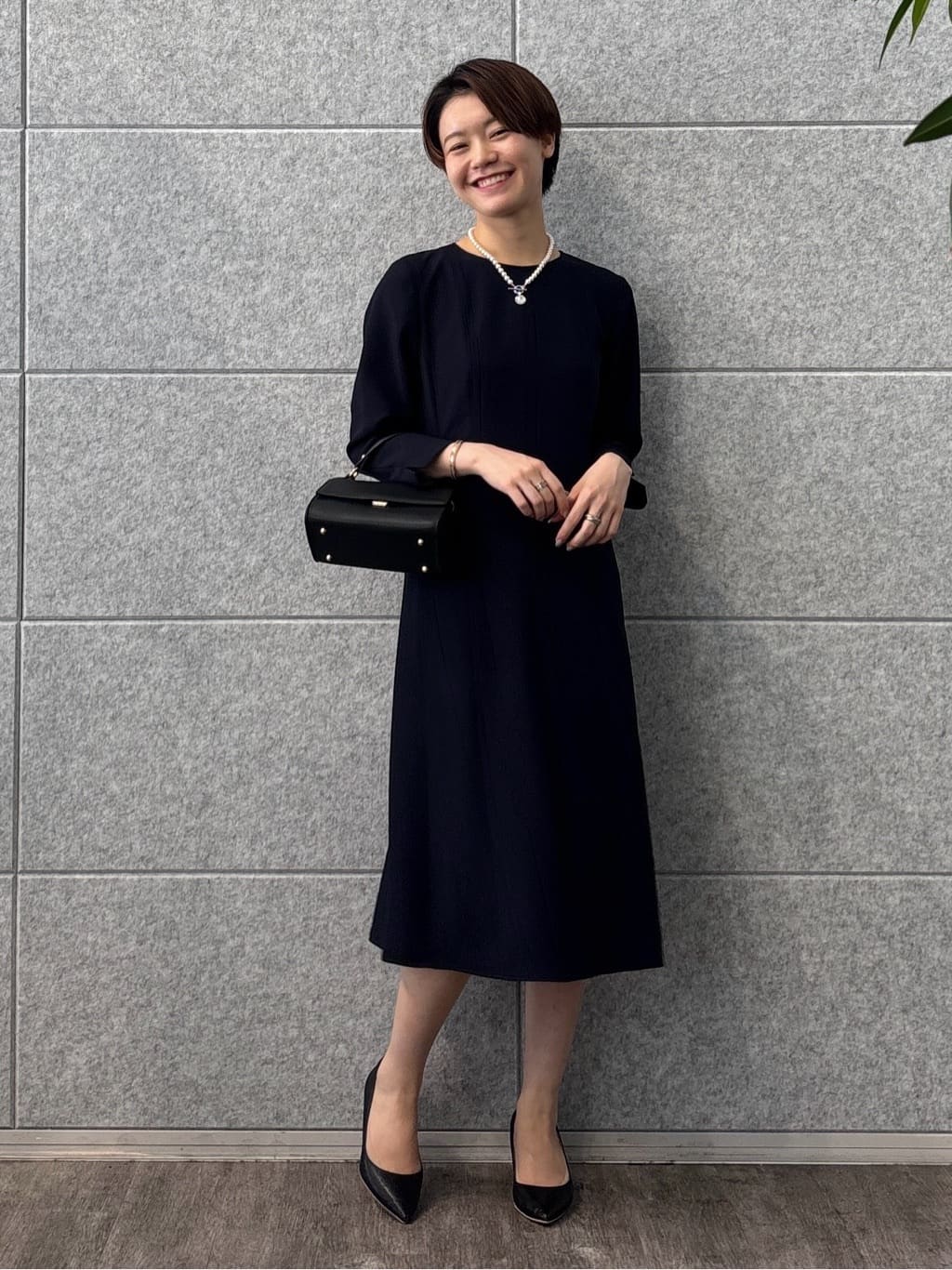 kanaeさんの「INDIVI｜【洗える／UVケア】ジョーゼットフレアワンピース」を使ったコーディネート