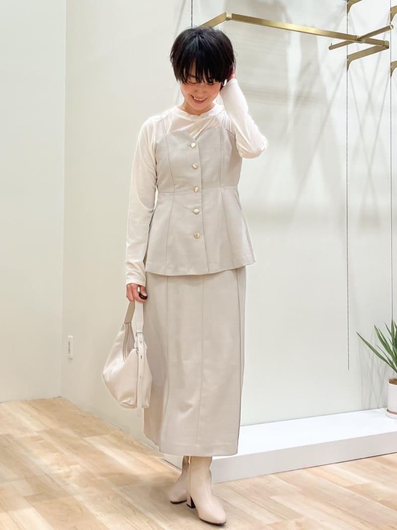 Keiさんの「grove｜【カセット服】洗えるストレートシルエットスカート」を使ったコーディネート
