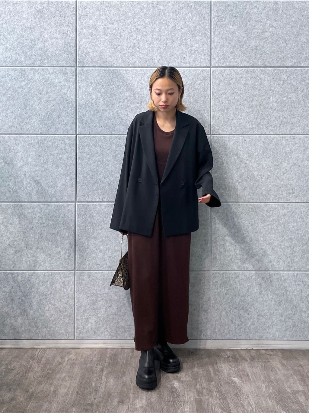 Harukaさんの「INDIVI｜タンクトップレイヤードワンピース」を使ったコーディネート