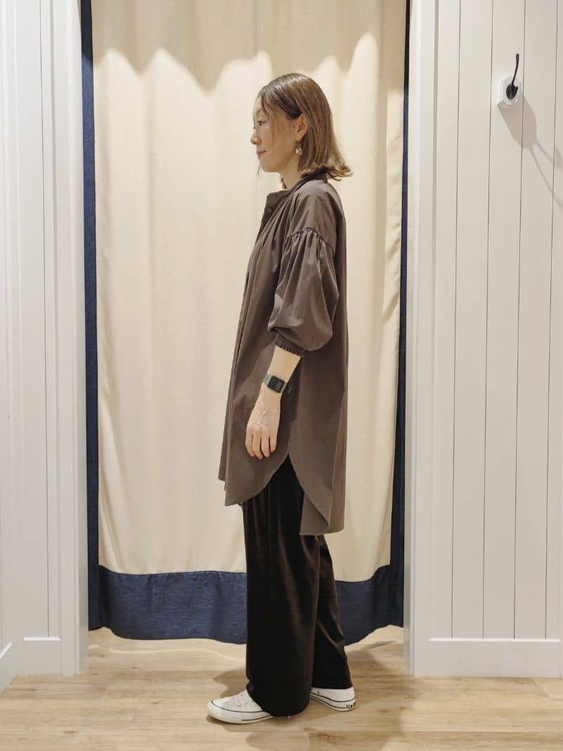 toyaさんの「Dessin｜【洗える】ラグランスリーブチュニックシャツ」を使ったコーディネート