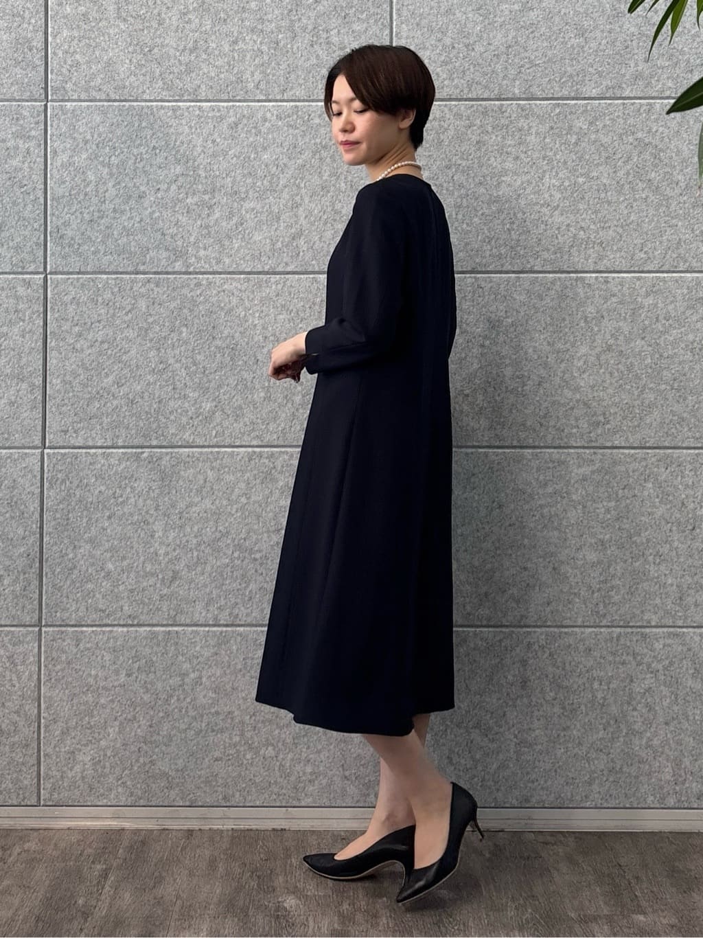 kanaeさんの「INDIVI｜【洗える／UVケア】ジョーゼットフレアワンピース」を使ったコーディネート