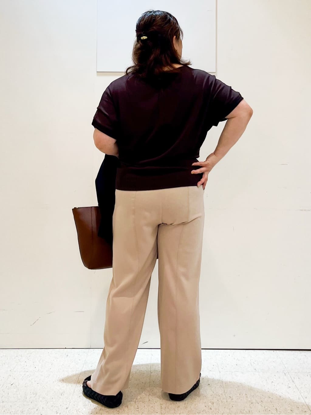 kimmyさんの「Reflect｜【接触冷感／マシンウォッシュ可／ウエスト総ゴム】ワイドシルエットパンツ」を使ったコーディネート