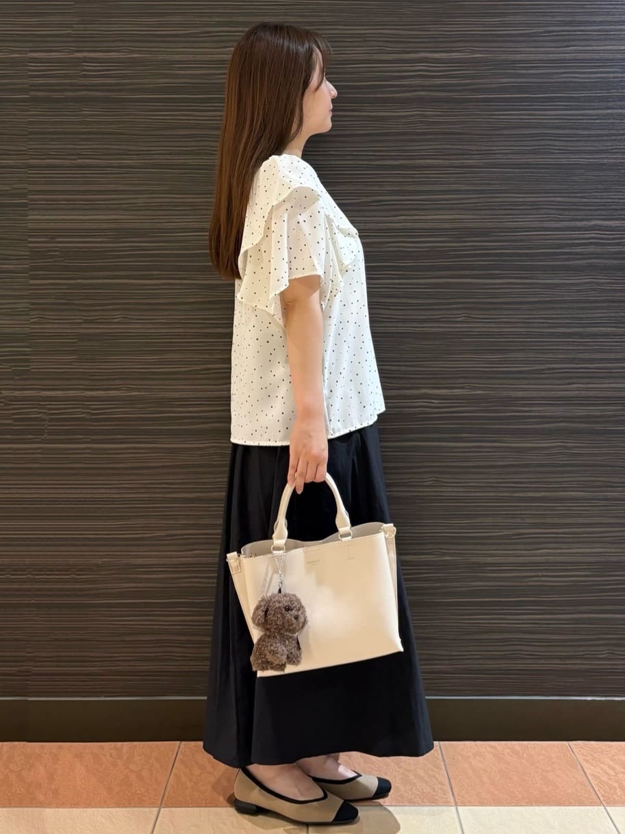 かなさんの「OPAQUE.CLIP｜【抗菌防臭加工】ニットフラットパンプス」を使ったコーディネート